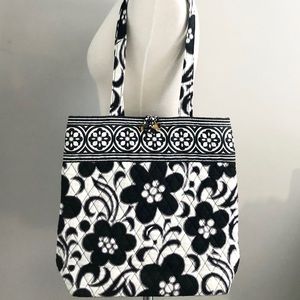 VERA BRADLEY Night & Day Toggle Tote Bag